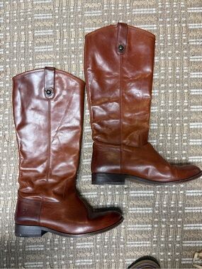 Frye women’s 8B Tall Brown Leather Riding Boots